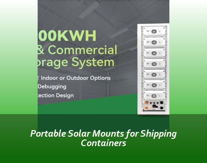 Portable Solar Mounts for Shipping Containers
